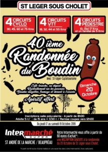 Randonnée du boudin Saint Léger sou Cholet